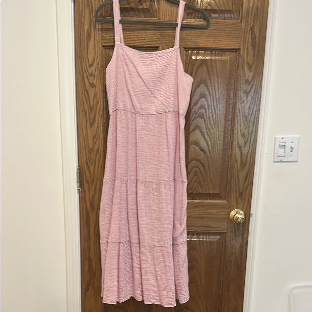Z Supply Pink Tiered Maxi Sundress